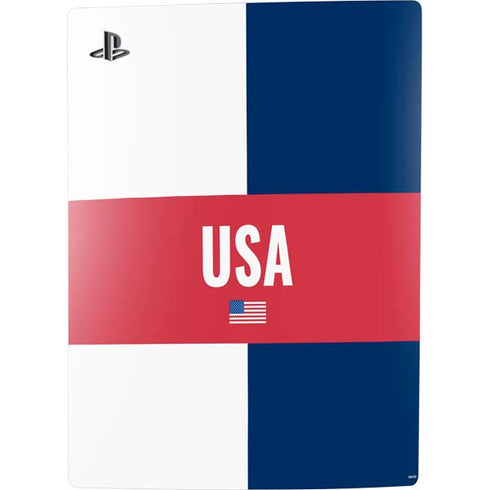 USA Flag Color Block PS5 Digital Edition Bundle Skin